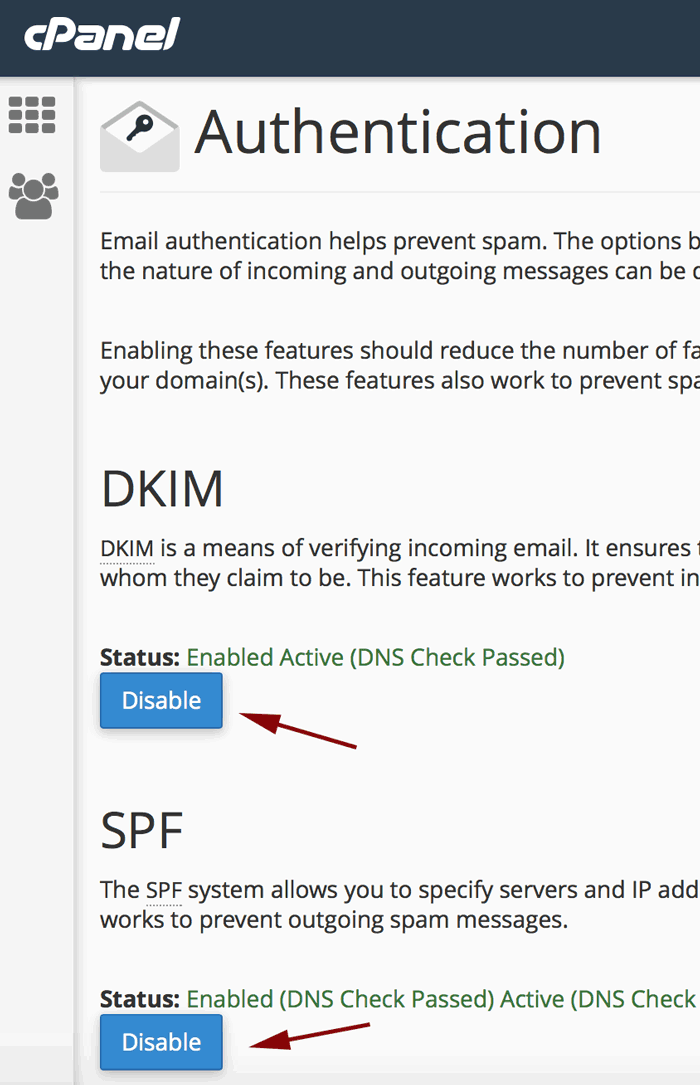 emailauthnz2 Selection page
