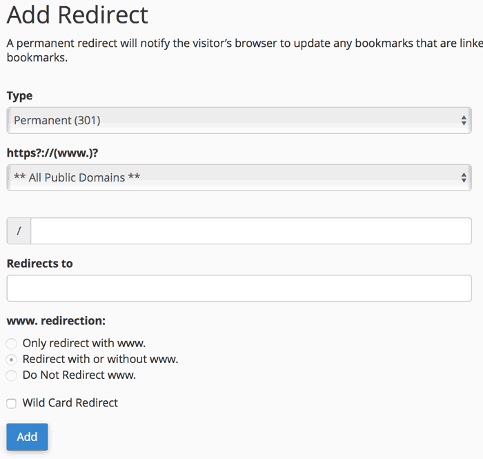redirct setup page