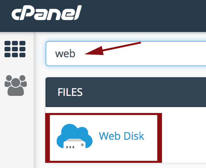 Web Disk Navigation